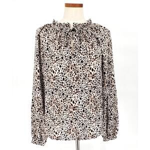 A New Day Women's Size Large Black and White‎ Blouse New